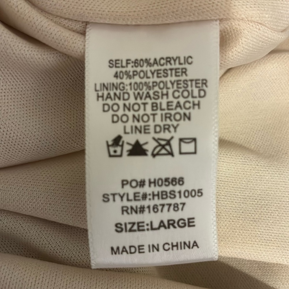Gold Threaded Light Tan Knit Maxi Skirt - Picture 11 of 14